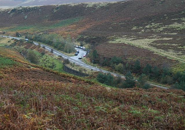 File:Layby on the A57 Glossop Road - geograph.org.uk - 592467.jpg