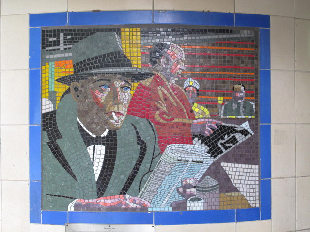 File:Leytonstone tube station - Hitchcock Gallery- The Wrong Man (1956) (geograph 4081920).jpg