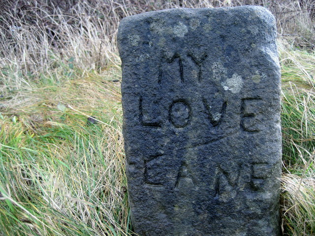 File:Old Sign for My Love Lane - geograph.org.uk - 307786.jpg