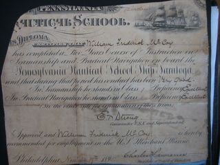 File:Pennsylvania Nautical School Bill McCoy diploma.jpg