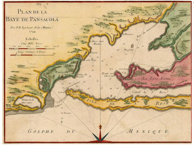 File:Plan de la baie de Pensacola (1744).png