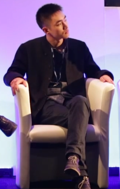 Tian as a guest speaker at the Wearable Technology Show in London, 2014