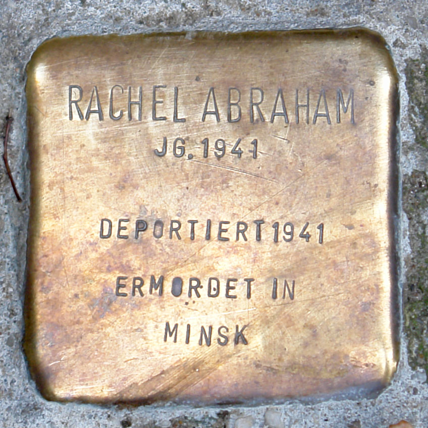 Stolperstein Bremen St Stephani - Rachel Abraham - 1941.jpg