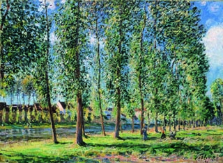 Fichier:Allée des peupliers de Moret by Sisley (Yamagata Museum of 