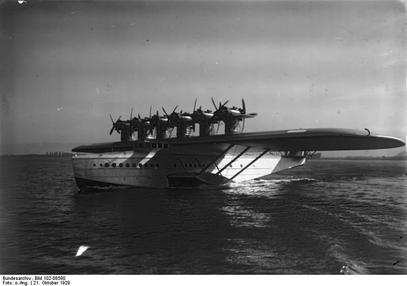 Die Dornier-Werke GmbH, ab 1966 Dornier GmbH, kurz Dornier  Bundesarchiv_Bild_102-08580%2C_Flugschiff_Dornier_Do_X