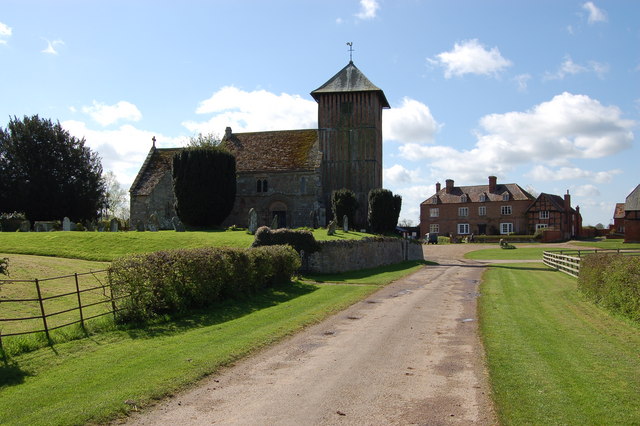 File:Church of St Mary the Virgin and Upleadon Court - geograph.org.uk - 774749.jpg