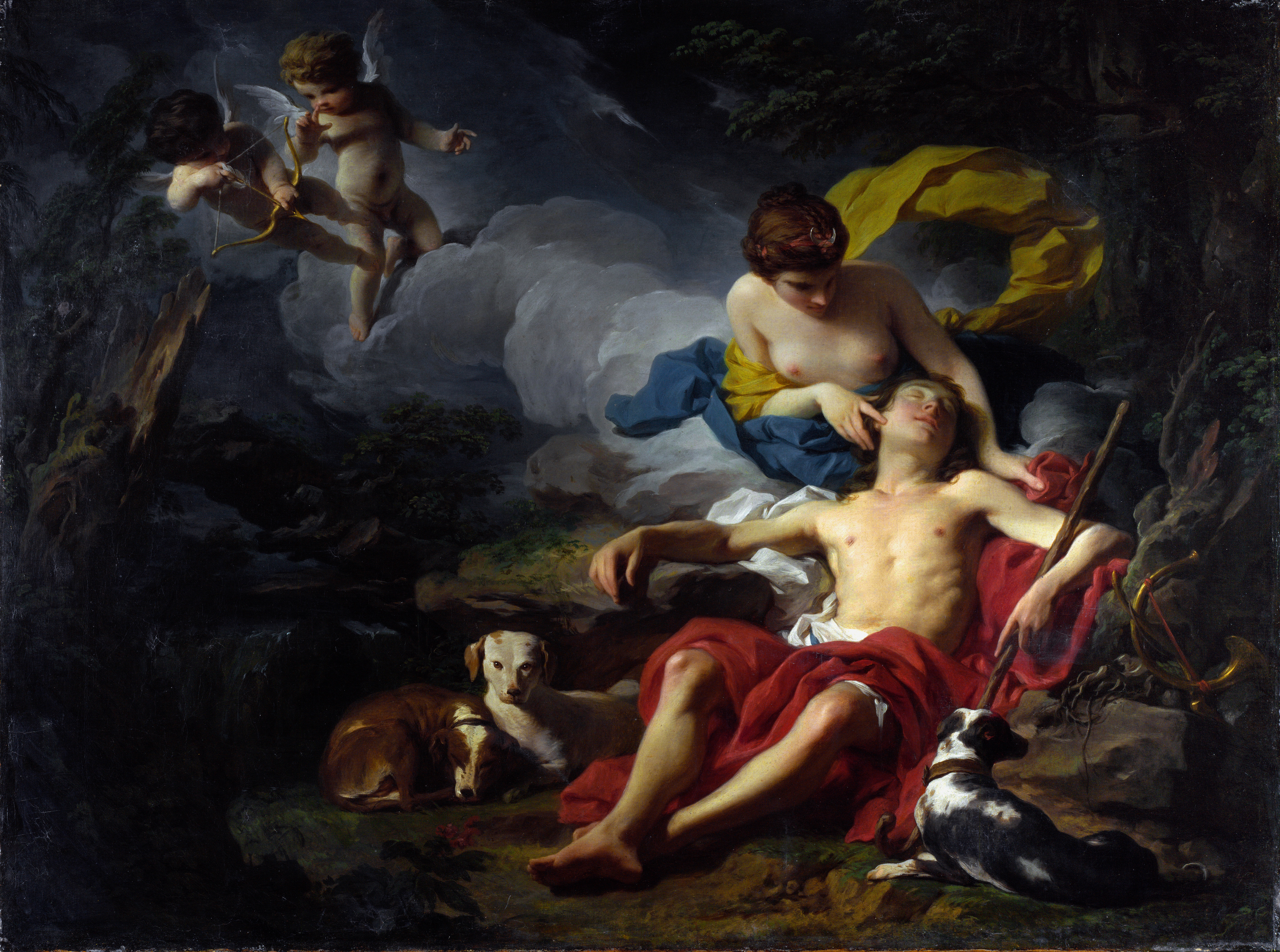 French artist. Франческо солимена Diana and Endymion. Пьер Сюблейра картины.