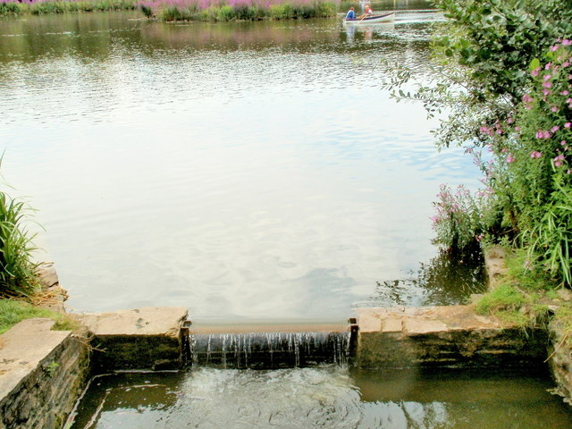 File:Drainage channel, Cwmbran Boating Lake - geograph.org.uk - 2732086.jpg