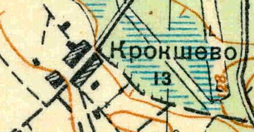 План деревни Крокшево. 1931 год