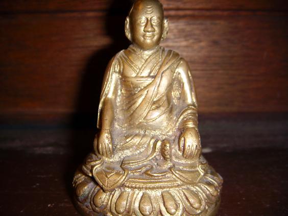 A statuette of Longchenpa