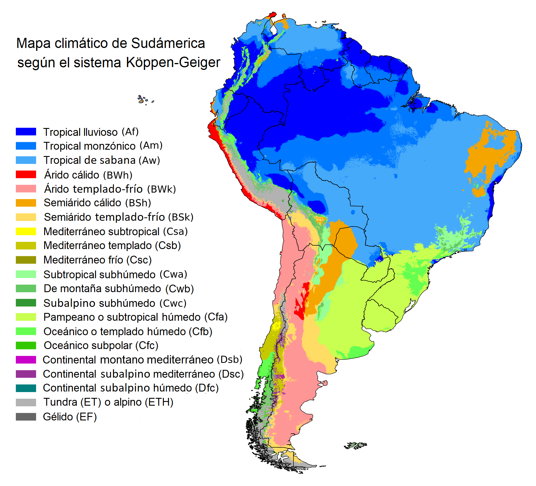 SUDAMÉRICA 2010: Ahora es volver hacia Brasil., Mapa del ca…