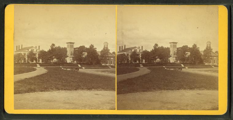 File:President's house and college library, by Lovell, J. L. (John Lyman), 1825-1903.jpg