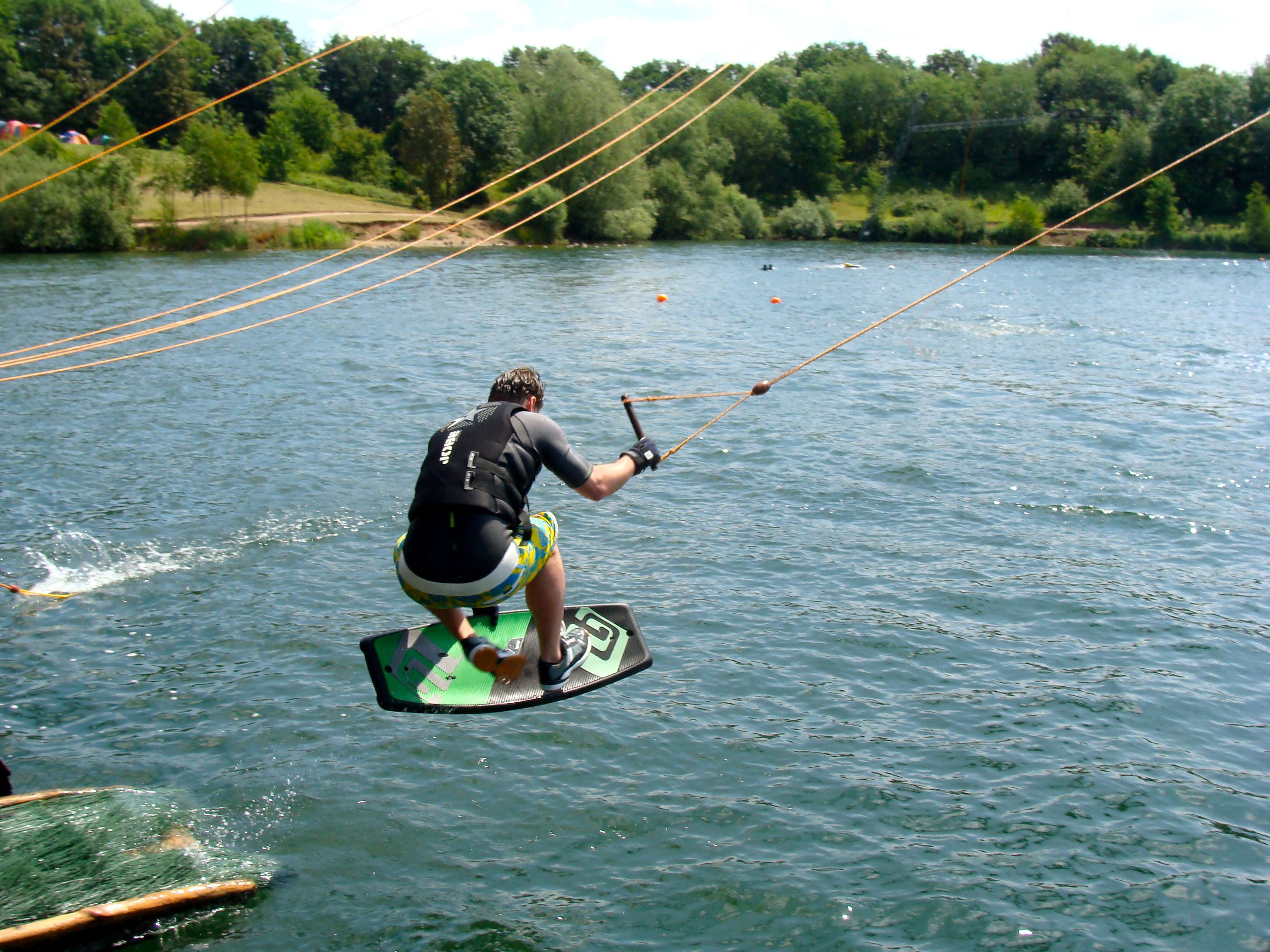 WAKETEC Wakeskate Woody 41'' bis 70 kg Wake-Board Wake-Skating Wassersport grün 