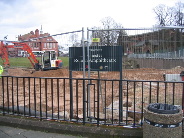 File:Welcome to Chester Roman Amphitheatre - geograph.org.uk - 715853.jpg