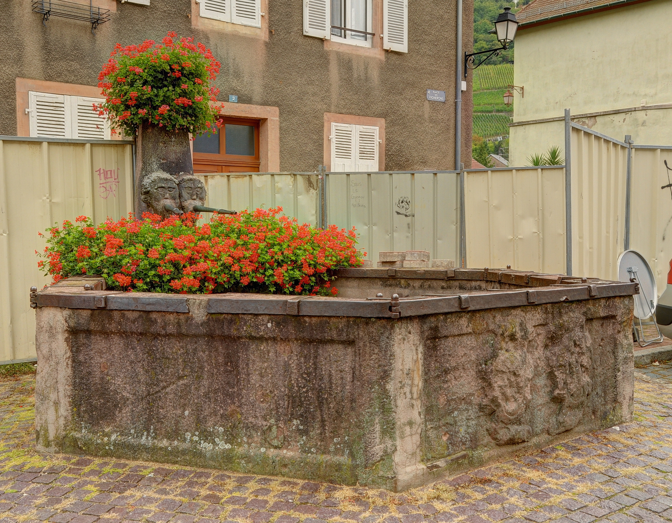 La fontaine des vignerons  France Grand Est Haut-Rhin Thann 68800