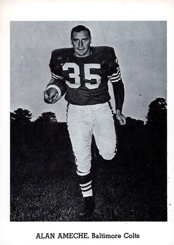 Alan Ameche drafted by the Baltimore Colts in 1955 