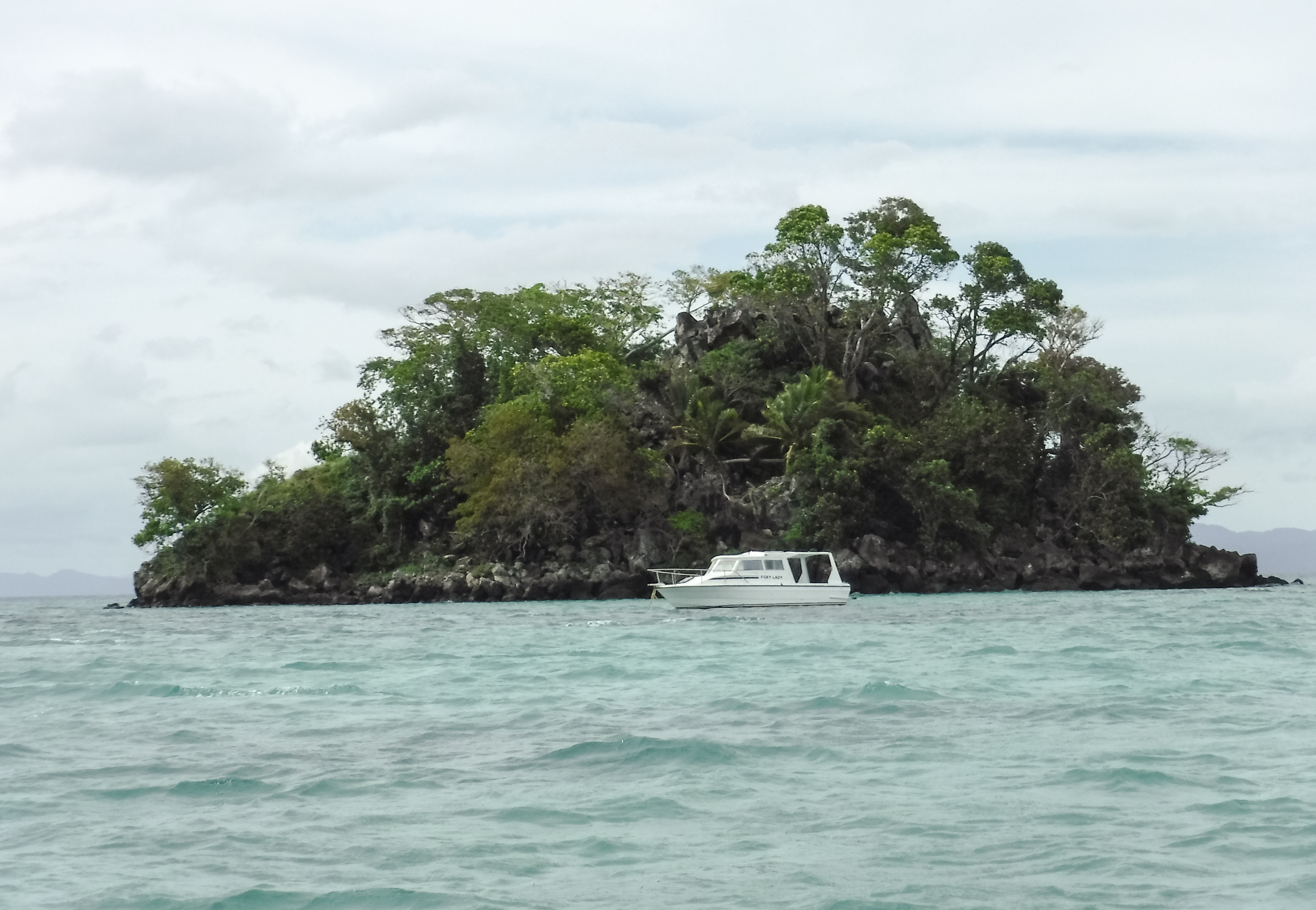 An island off the coast