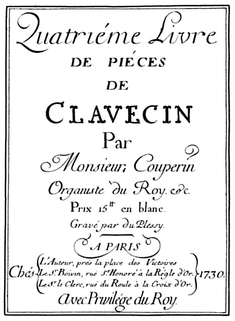 Quatrième livre de pièces de clavecin de Couperin — Wikipédia