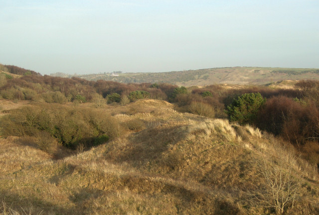 Eastward view from a point in the middle of Merthyr Mawr Warren - geograph.org.uk - 1221608