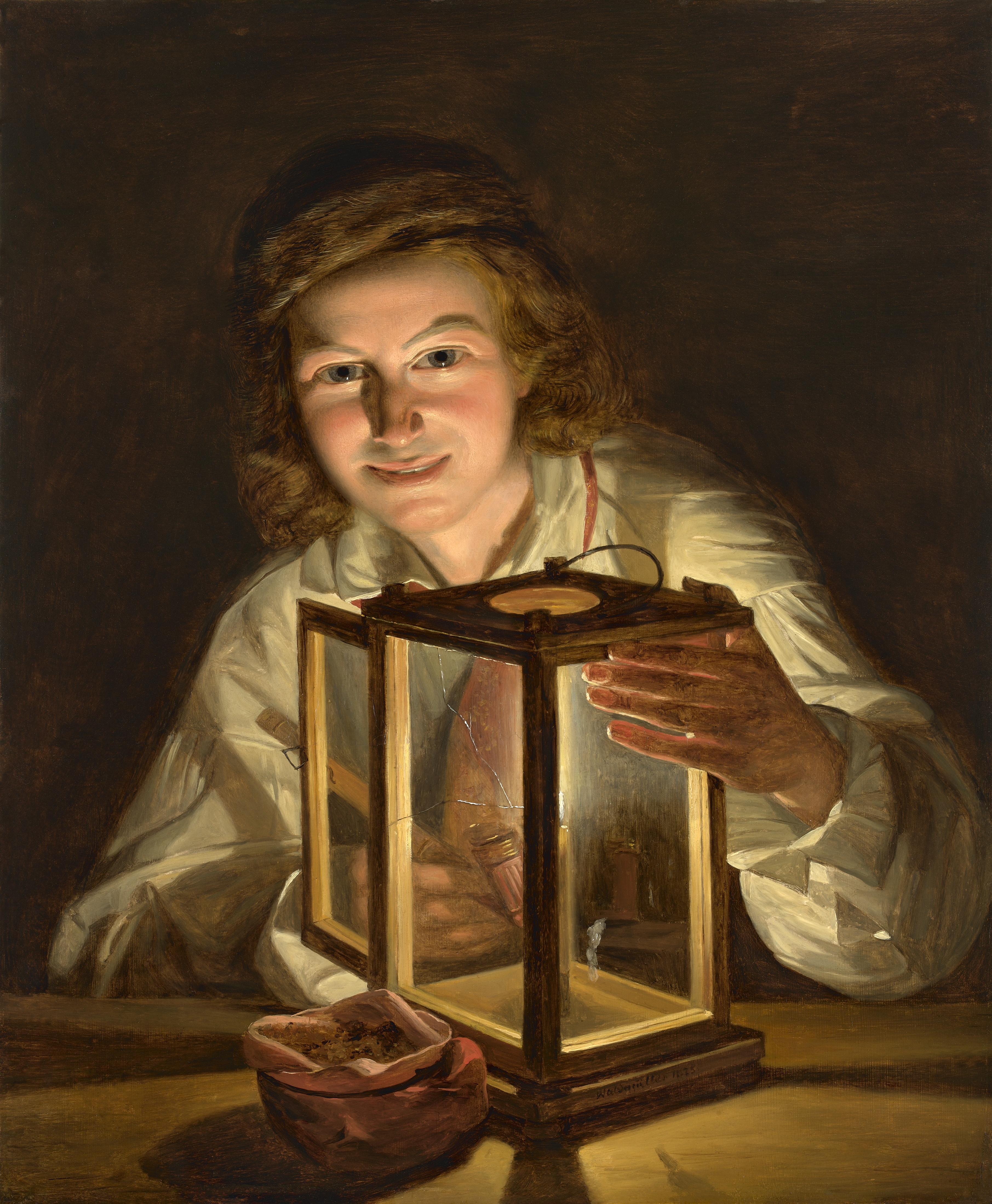 ''Self-portrait with a Lantern'' (1825; age 32).