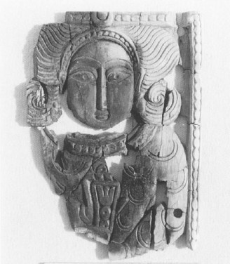 Ivory (circa 8th century) discovered in the Abbasid homestead in Humeima, Jordan. The style indicates an origin in northeastern Iran, the base of Hashimiyya military power.[173]