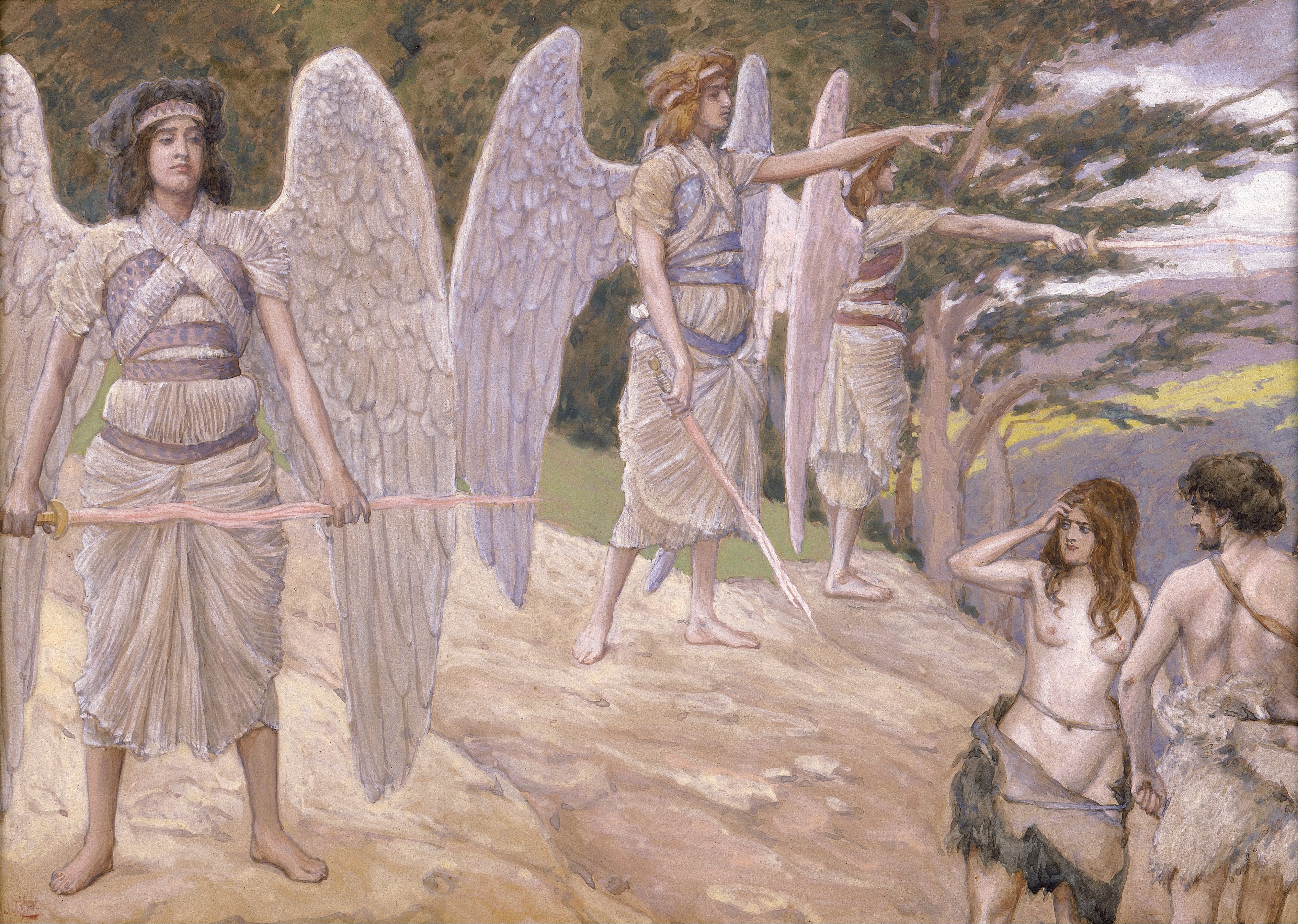 ファイル:James Jacques Joseph Tissot - Adam and Eve Driven From Paradise -  Google Art Project.jpg - Wikipedia