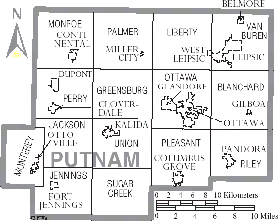 File:Map of Putnam County Ohio With Municipal and Township Labels.PNG