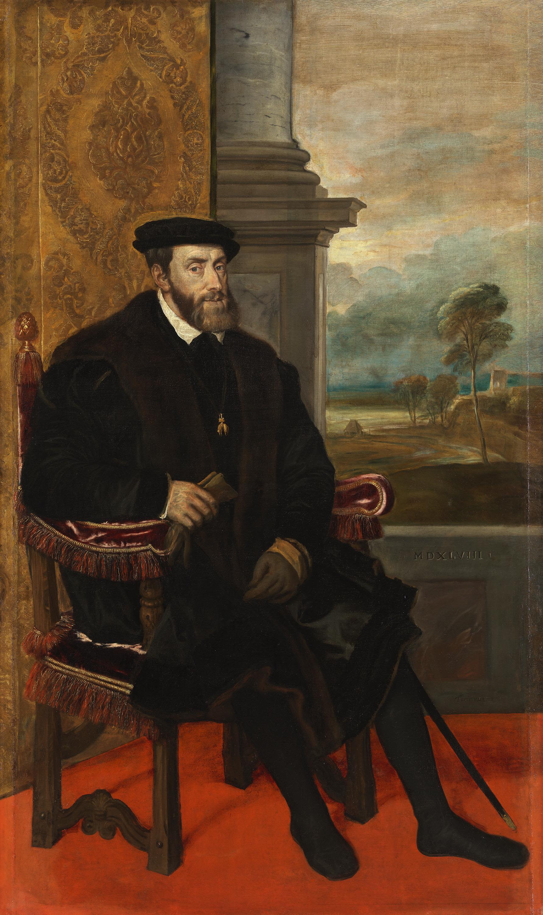 ''[[Portrait of Charles V (Titian, Munich)|Portrait of Charles V]]'', 1548