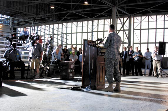 File:Steven David addresses the Press, following a hearing, Guantanamo, June 5th, 2008.jpg