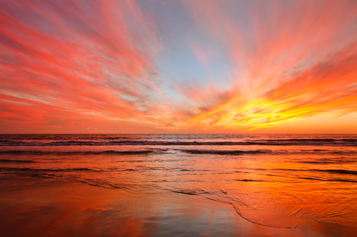 Sunset in El Porto, California (8074300769).jpg