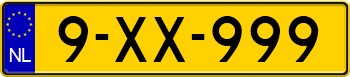 File:Dutch plate yellow NL code 13.png