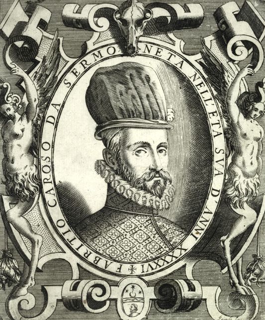 Fabritio Caroso, a woodcut from ''Nobiltà di Dame''