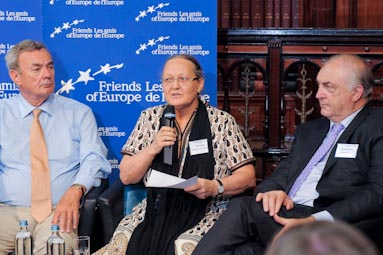 File:Giles Merritt, Anna Ferrer, Charles Goerens MEP, Member of the European Parliament Committee on Development.jpg