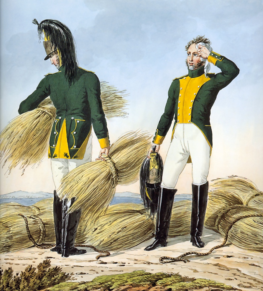 Пешие драгуны Наполеона. Uniforms of la grande Armée. French 23