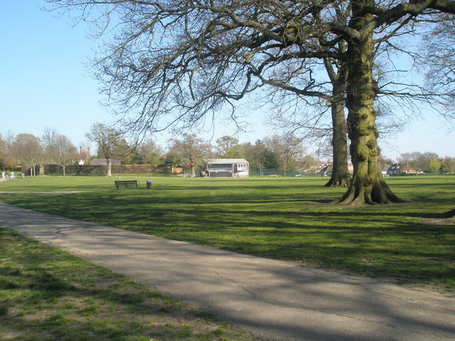 Looking towards the pavilion within Waterlooville Park - geograph.org.uk - 1820959