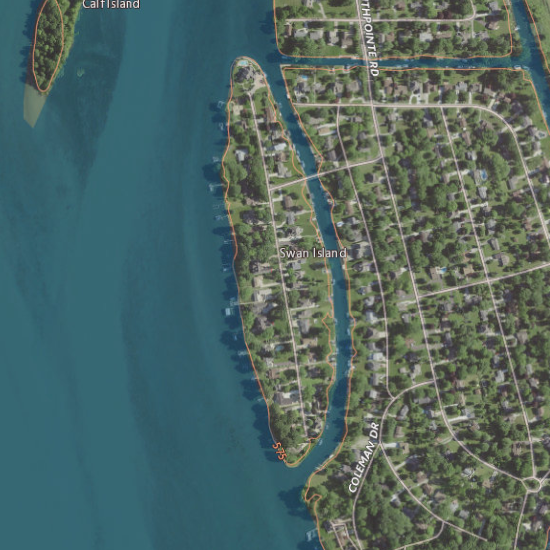 File:NASA Worldwind, USGS imagery map, Swan Island, Michigan.png