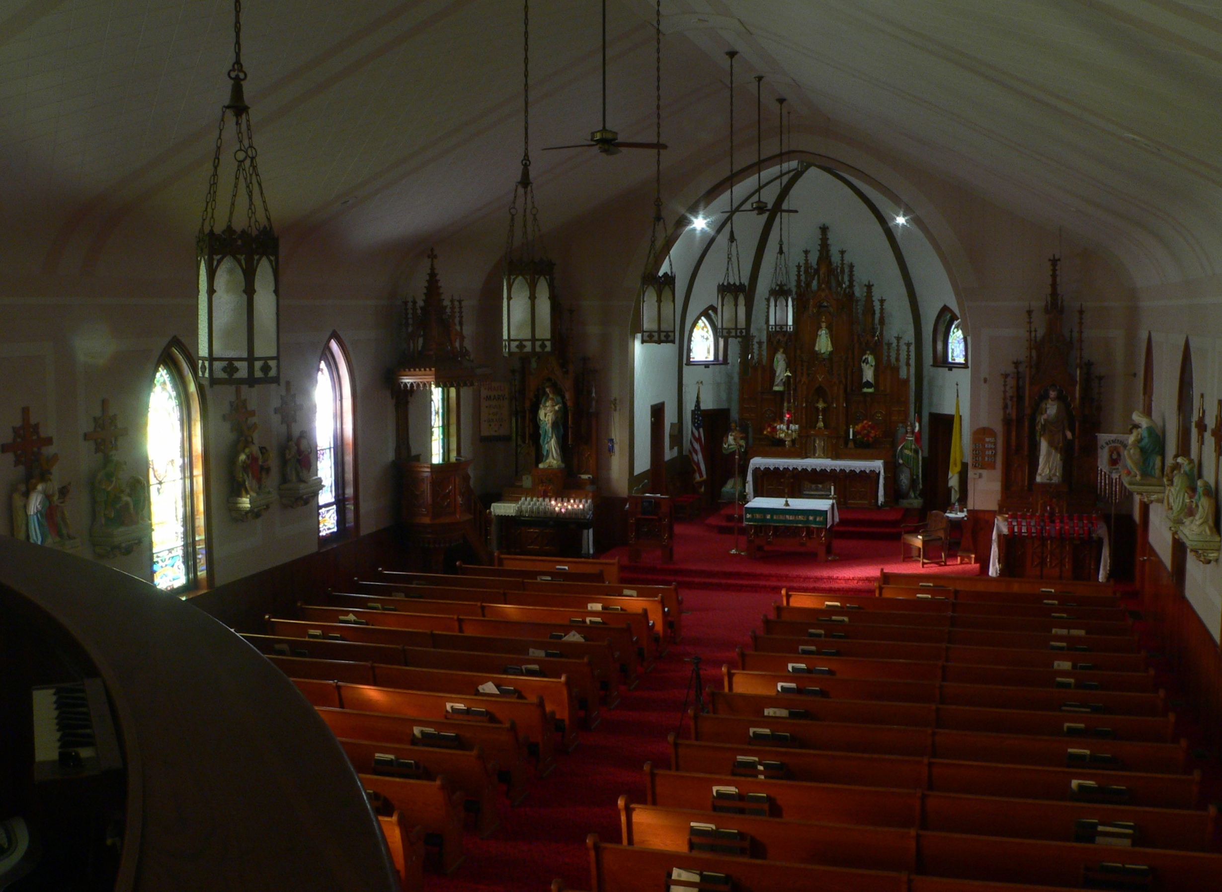 File St Wenceslaus Church Tabor South Dakota Interior 1