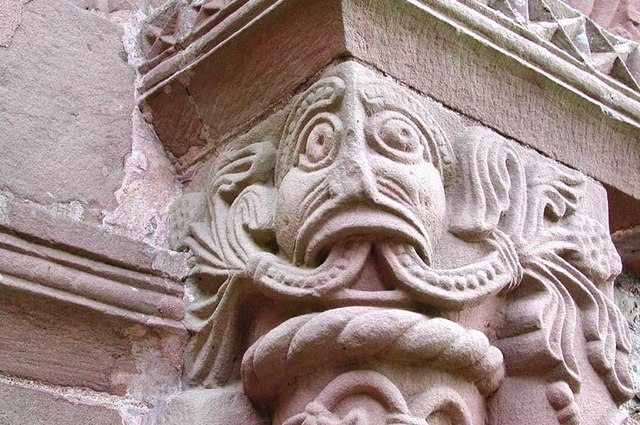 File:St Mary and St David, Kilpeck, Herefordshire - Carving from doorway - geograph.org.uk - 347877.jpg