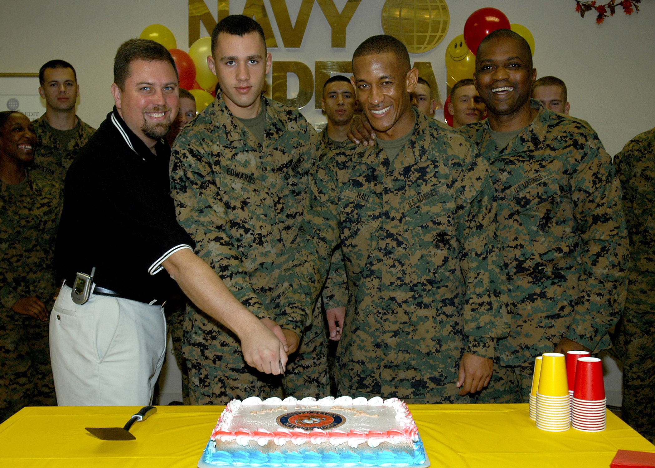 Birthday ceremonies of the United States Marine Corps.