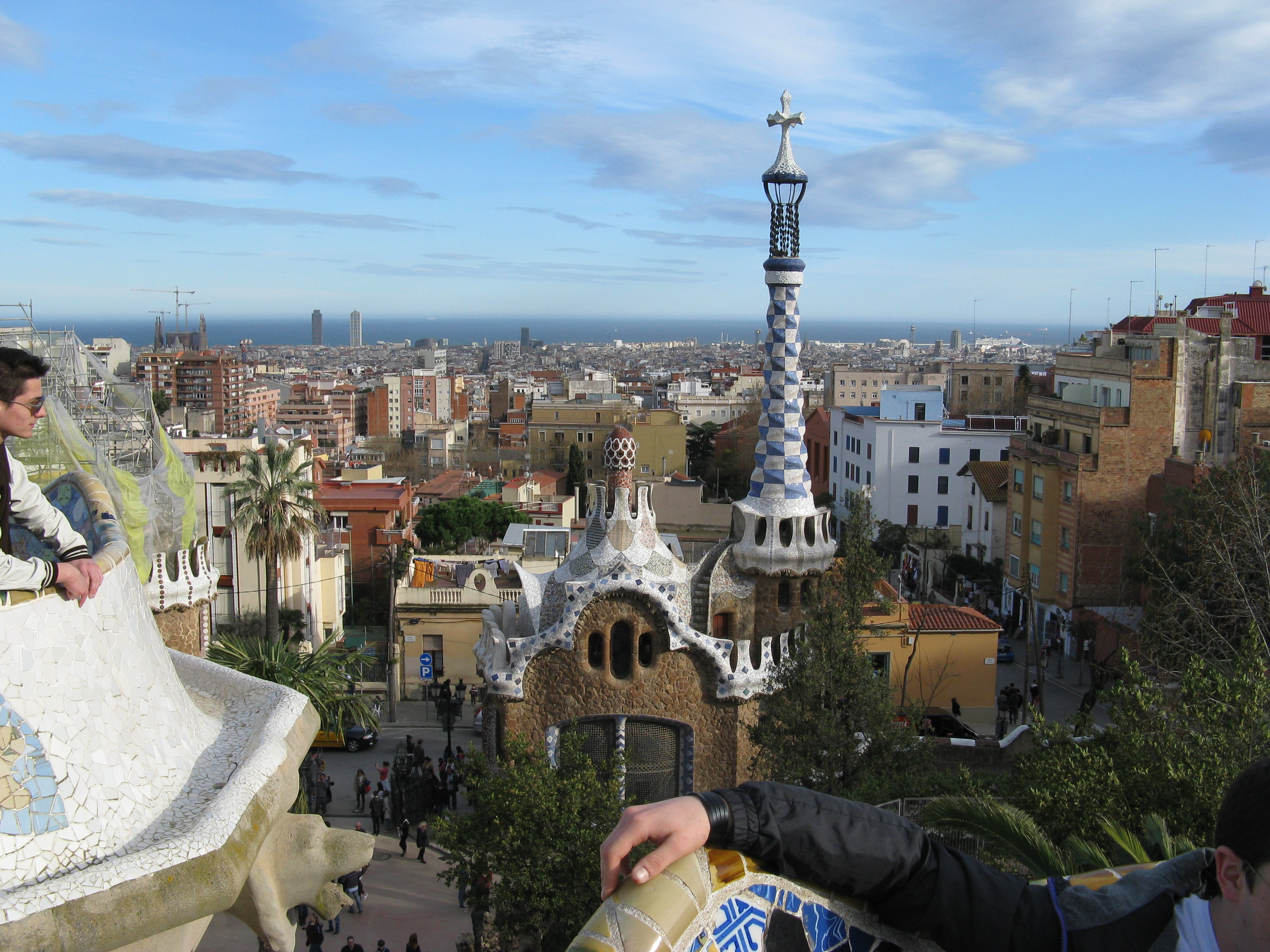 Sightseeing in Barcelona.