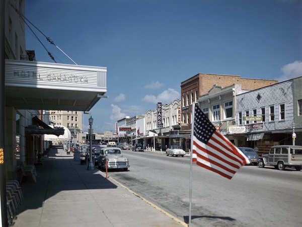 File:View looking northeast along Main St. in Sarasota, Florida.jpg