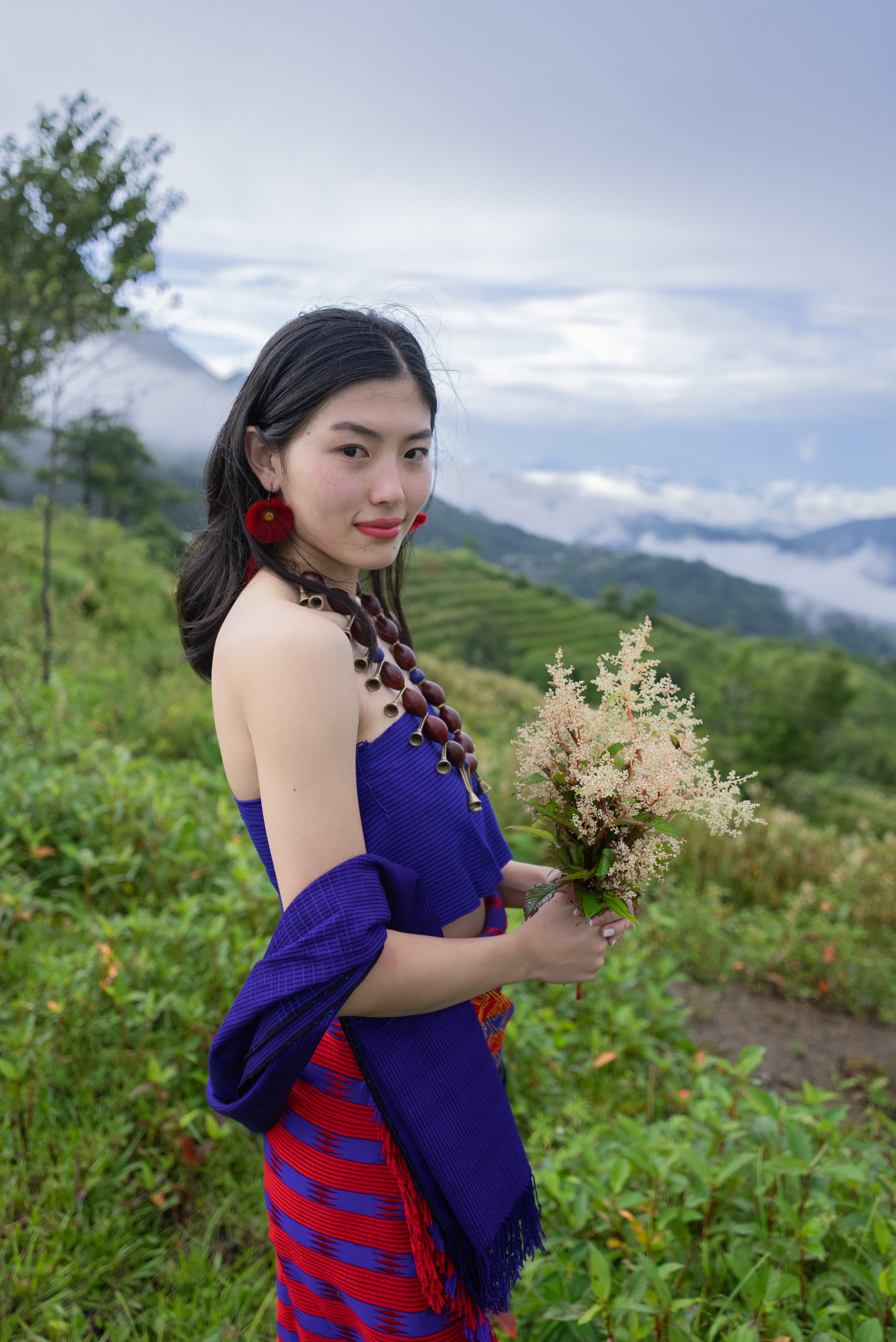 Naga girl in a red traditional attire #nagaland_girls  #nagaland_street_styles #nagaland_street… | India traditional dress, Traditional  dresses designs, East fashion