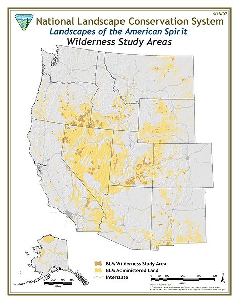 Nevada Wilderness Areas Map Wilderness Study Area - Wikipedia