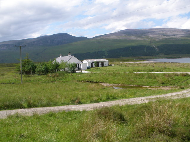 Farm cottage at Foulin, Loch Eriboll - geograph.org.uk - 1389249