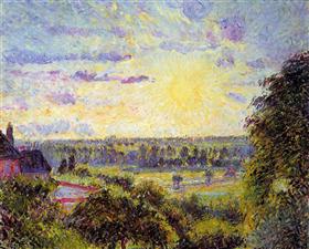 File:Pissarro - sunset-at-eragny.jpg