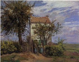 File:Pissarro - the-house-in-the-fields-rueil-1872.jpg