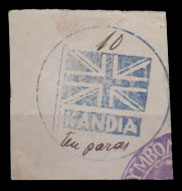 Selo postal britânico "Kandia"