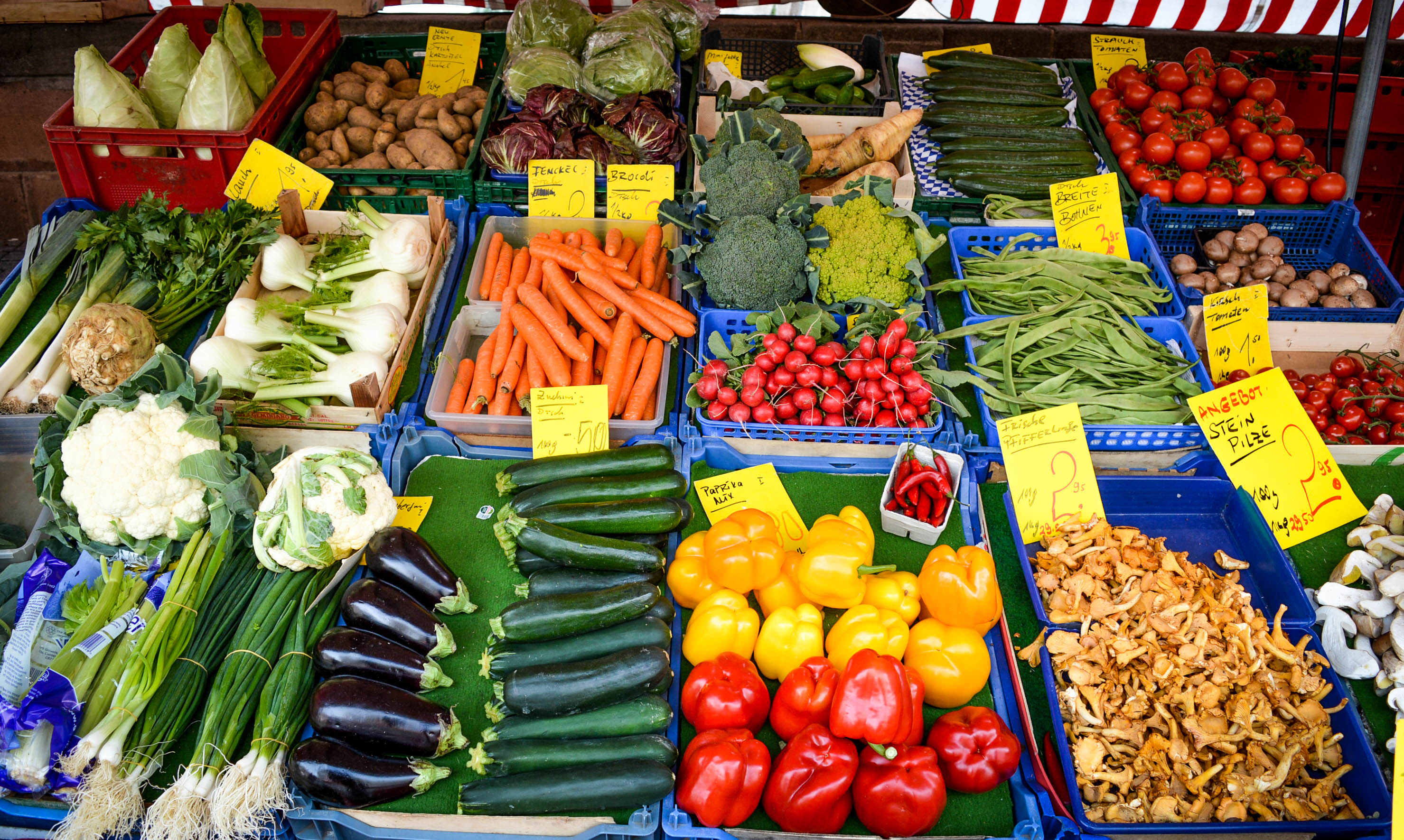 Welches Obst oder Gemüse fängt mit P an?