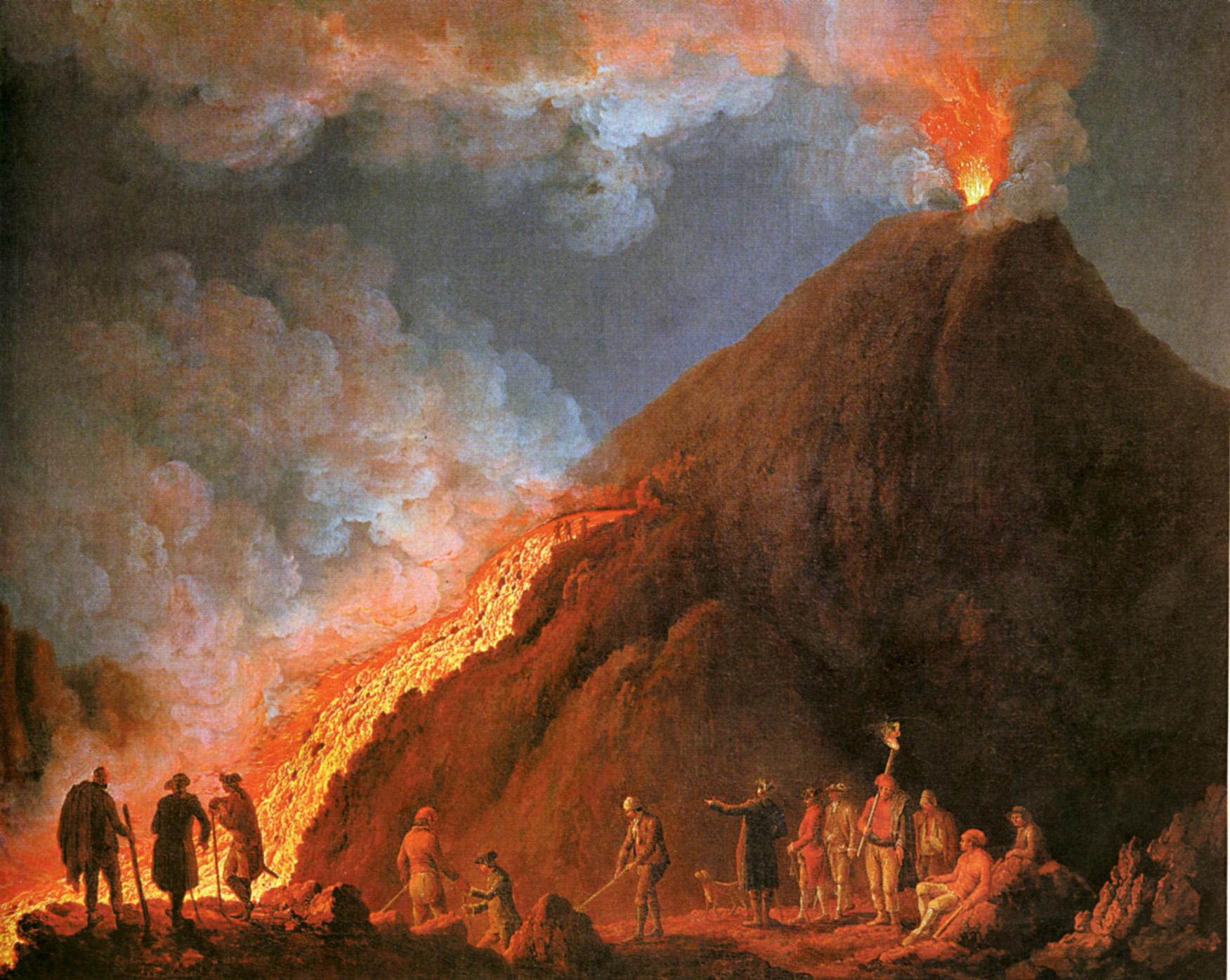 Извержение Везувия Якоб Филипп Хаккерт