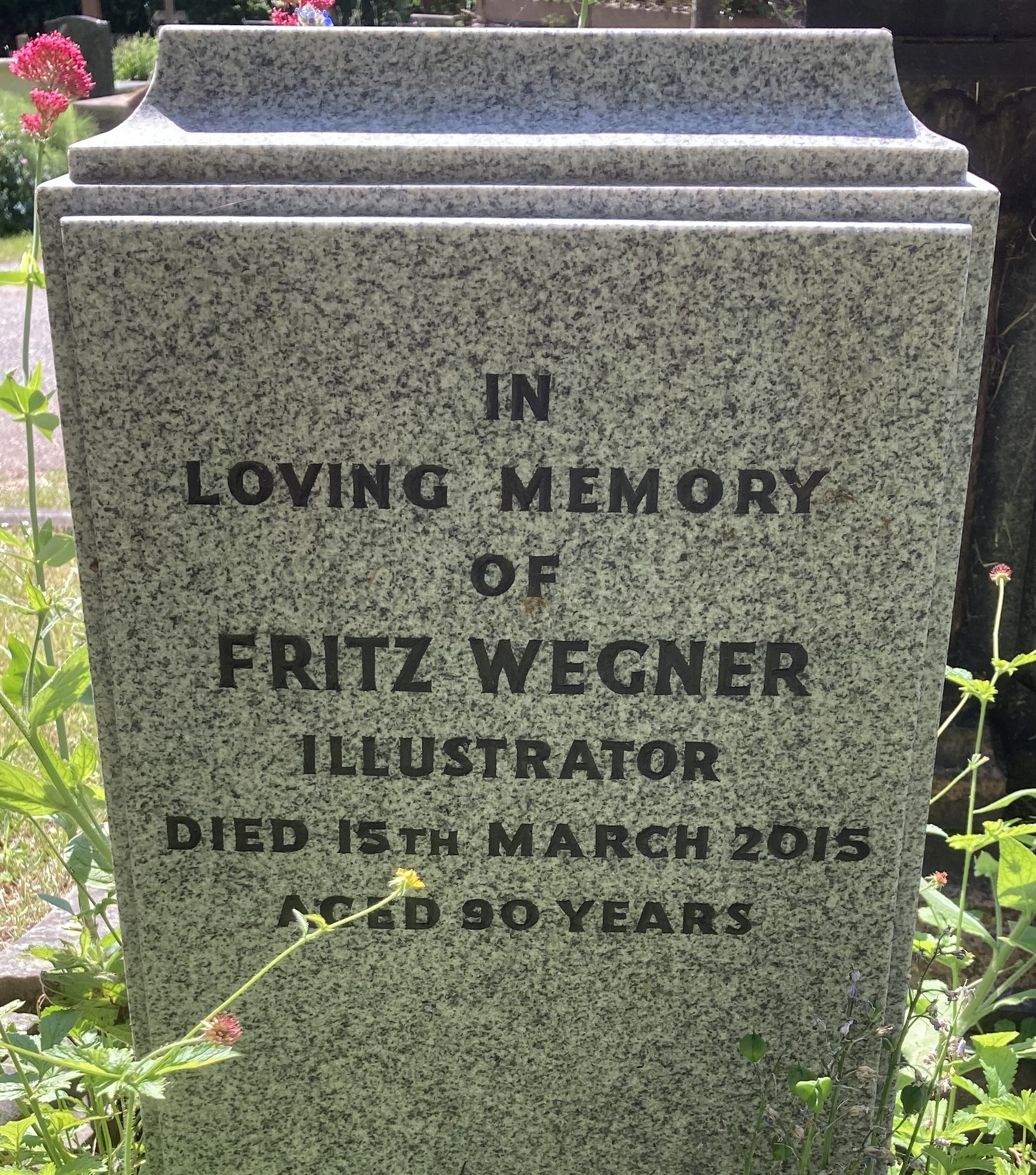 Grave of Fritz Wegner in [[Highgate Cemetery